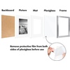image:imageAmericanflat 11x14 Picture Frame 2Pack  Matted to 8x10  White  Slim Molding construction Polished plexiglass front hangs vertical or horizontal sawtooth hangers includedSilver