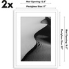 image:imageAmericanflat 11x14 Picture Frame 2Pack  Matted to 8x10  White  Slim Molding construction Polished plexiglass front hangs vertical or horizontal sawtooth hangers includedWhite
