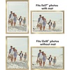 image:imageAmericanflat 11x14 Picture Frame 2Pack  Matted to 8x10  White  Slim Molding construction Polished plexiglass front hangs vertical or horizontal sawtooth hangers includedGold