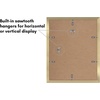 image:imageAmericanflat 11x14 Picture Frame 2Pack  Matted to 8x10  White  Slim Molding construction Polished plexiglass front hangs vertical or horizontal sawtooth hangers includedGold