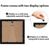image:imageAmericanflat 11x17 Picture Frame 4Pack  Engineered Wood  Black  Shatterresistant glass hangs vertical or horizontal sawtooth hangers included fits photos posters and artBlack