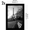image:imageAmericanflat 11x17 Picture Frame 4Pack  Engineered Wood  Black  Shatterresistant glass hangs vertical or horizontal sawtooth hangers included fits photos posters and artBlack