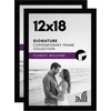 image:imageAmericanflat 11x17 Picture Frame 4Pack  Engineered Wood  Black  Shatterresistant glass hangs vertical or horizontal sawtooth hangers included fits photos posters and artBlack