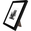 image:imageAmericanflat 11x17 Picture Frame 4Pack  Engineered Wood  Black  Shatterresistant glass hangs vertical or horizontal sawtooth hangers included fits photos posters and artBlack