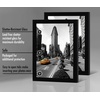 image:imageAmericanflat 11x17 Picture Frame 4Pack  Engineered Wood  Black  Shatterresistant glass hangs vertical or horizontal sawtooth hangers included fits photos posters and artBlack