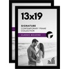 image:imageAmericanflat 11x17 Picture Frame 4Pack  Engineered Wood  Black  Shatterresistant glass hangs vertical or horizontal sawtooth hangers included fits photos posters and artBlack
