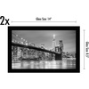 image:imageAmericanflat 11x17 Picture Frame 4Pack  Engineered Wood  Black  Shatterresistant glass hangs vertical or horizontal sawtooth hangers included fits photos posters and artBlack