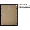 image:imageAmericanflat 11x17 Picture Frame 4Pack  Engineered Wood  Black  Shatterresistant glass hangs vertical or horizontal sawtooth hangers included fits photos posters and artBlack