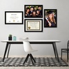 image:imageAmericanflat 11x17 Picture Frame 4Pack  Engineered Wood  Black  Shatterresistant glass hangs vertical or horizontal sawtooth hangers included fits photos posters and artBlack
