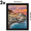 image:imageAmericanflat 11x17 Picture Frame 4Pack  Engineered Wood  Black  Shatterresistant glass hangs vertical or horizontal sawtooth hangers included fits photos posters and artBlack