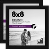 image:imageAmericanflat 11x17 Picture Frame 4Pack  Engineered Wood  Black  Shatterresistant glass hangs vertical or horizontal sawtooth hangers included fits photos posters and artBlack