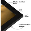 image:imageAmericanflat 11x17 Picture Frame 4Pack  Engineered Wood  Black  Shatterresistant glass hangs vertical or horizontal sawtooth hangers included fits photos posters and artBlack