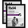 image:imageAmericanflat 11x17 Picture Frame 4Pack  Engineered Wood  Black  Shatterresistant glass hangs vertical or horizontal sawtooth hangers included fits photos posters and artBlack
