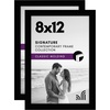 image:imageAmericanflat 11x17 Picture Frame 4Pack  Engineered Wood  Black  Shatterresistant glass hangs vertical or horizontal sawtooth hangers included fits photos posters and artBlack