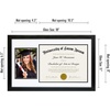image:imageAmericanflat 11x18 Diploma Frame with ShatterResistant Glass  Fits 85x11 Diplomas and 5x7 Pictures  Signature Collection  Engineered Wood Graduation Picture Frame for Wall Display  DriftwoodBlack