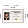 image:imageAmericanflat 11x18 Diploma Frame with ShatterResistant Glass  Fits 85x11 Diplomas and 5x7 Pictures  Signature Collection  Engineered Wood Graduation Picture Frame for Wall Display  DriftwoodDriftwood
