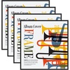 image:imageAmericanflat 125x125 Album Frame with Plexiglass  Set of 2  Record Album Frame for Vinyl LP Covers or Vinyl Records  Brooklyn Portrait Collection  Aluminum Record Frames for Wall  BlackBlack