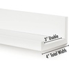 image:imageAmericanflat 14 Floating Shelves for Wall  Set of 3  Made of Engineered Wood with Lipped Ledge  Floating Wall Shelves for Bedroom Bathroom Kitchen Office and Living Room  BlackWhite