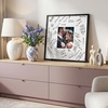 image:imageAmericanflat 14x14 Picture Frame  Matted to 5x7  Driftwood  Engineered Wood construction Shatterresistant glass hangs vertical or horizontal sawtooth hangers includedBlack