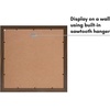 image:imageAmericanflat 14x14 Picture Frame  Matted to 5x7  Driftwood  Engineered Wood construction Shatterresistant glass hangs vertical or horizontal sawtooth hangers includedWalnut