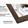 image:imageAmericanflat 14x14 Picture Frame  Matted to 5x7  Driftwood  Engineered Wood construction Shatterresistant glass hangs vertical or horizontal sawtooth hangers includedWalnut