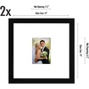 image:imageAmericanflat 14x14 Picture Frame  Matted to 5x7  Driftwood  Engineered Wood construction Shatterresistant glass hangs vertical or horizontal sawtooth hangers includedBlack