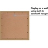 image:imageAmericanflat 14x14 Picture Frame  Matted to 5x7  Driftwood  Engineered Wood construction Shatterresistant glass hangs vertical or horizontal sawtooth hangers includedDark Oak