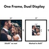 image:imageAmericanflat 14x14 Picture Frame  Matted to 5x7  Driftwood  Engineered Wood construction Shatterresistant glass hangs vertical or horizontal sawtooth hangers includedBlack