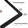 image:imageAmericanflat 14x14 Picture Frame  Matted to 5x7  Driftwood  Engineered Wood construction Shatterresistant glass hangs vertical or horizontal sawtooth hangers includedBlack