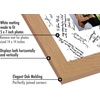 image:imageAmericanflat 14x14 Picture Frame  Matted to 5x7  Driftwood  Engineered Wood construction Shatterresistant glass hangs vertical or horizontal sawtooth hangers includedDark Oak
