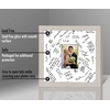 image:imageAmericanflat 14x14 Picture Frame  Matted to 5x7  Driftwood  Engineered Wood construction Shatterresistant glass hangs vertical or horizontal sawtooth hangers includedLight Wood