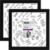 image:imageAmericanflat 14x14 Picture Frame  Matted to 5x7  Driftwood  Engineered Wood construction Shatterresistant glass hangs vertical or horizontal sawtooth hangers includedBlack