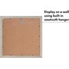 image:imageAmericanflat 14x14 Picture Frame  Matted to 5x7  Driftwood  Engineered Wood construction Shatterresistant glass hangs vertical or horizontal sawtooth hangers includedDriftwood
