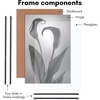 image:imageAmericanflat 20x28 Picture Frame 3Pack  Black  Slidein front cover swaps photos and posters easily sawtooth hangers included fits photos posters prints and artBlack