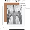 image:imageAmericanflat 20x28 Picture Frame 3Pack  Black  Slidein front cover swaps photos and posters easily sawtooth hangers included fits photos posters prints and artBlack