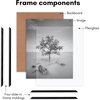 image:imageAmericanflat 20x28 Picture Frame 3Pack  Black  Slidein front cover swaps photos and posters easily sawtooth hangers included fits photos posters prints and artBlack