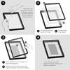 image:imageAmericanflat 20x28 Picture Frame 3Pack  Black  Slidein front cover swaps photos and posters easily sawtooth hangers included fits photos posters prints and artBlack