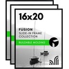 image:imageAmericanflat 20x28 Picture Frame 3Pack  Black  Slidein front cover swaps photos and posters easily sawtooth hangers included fits photos posters prints and artBlack