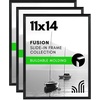 image:imageAmericanflat 20x28 Picture Frame 3Pack  Black  Slidein front cover swaps photos and posters easily sawtooth hangers included fits photos posters prints and artBlack
