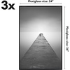 image:imageAmericanflat 20x28 Picture Frame 3Pack  Black  Slidein front cover swaps photos and posters easily sawtooth hangers included fits photos posters prints and artBlack