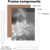 image:imageAmericanflat 20x28 Picture Frame 3Pack  Black  Slidein front cover swaps photos and posters easily sawtooth hangers included fits photos posters prints and artWhite