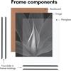 image:imageAmericanflat 20x28 Picture Frame 3Pack  Black  Slidein front cover swaps photos and posters easily sawtooth hangers included fits photos posters prints and artBlack