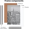 image:imageAmericanflat 20x28 Picture Frame 3Pack  Black  Slidein front cover swaps photos and posters easily sawtooth hangers included fits photos posters prints and artBlack
