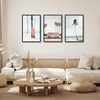 image:imageAmericanflat 20x28 Picture Frame 3Pack  Black  Slidein front cover swaps photos and posters easily sawtooth hangers included fits photos posters prints and artBlack