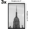 image:imageAmericanflat 20x28 Picture Frame 3Pack  Black  Slidein front cover swaps photos and posters easily sawtooth hangers included fits photos posters prints and artBlack