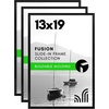 image:imageAmericanflat 20x28 Picture Frame 3Pack  Black  Slidein front cover swaps photos and posters easily sawtooth hangers included fits photos posters prints and artBlack