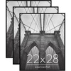 image:imageAmericanflat 20x28 Picture Frame 3Pack  Black  Slidein front cover swaps photos and posters easily sawtooth hangers included fits photos posters prints and artBlack