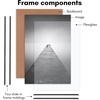 image:imageAmericanflat 20x28 Picture Frame 3Pack  Black  Slidein front cover swaps photos and posters easily sawtooth hangers included fits photos posters prints and artBlack
