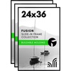 image:imageAmericanflat 20x28 Picture Frame 3Pack  Black  Slidein front cover swaps photos and posters easily sawtooth hangers included fits photos posters prints and artBlack