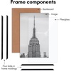 image:imageAmericanflat 20x28 Picture Frame 3Pack  Black  Slidein front cover swaps photos and posters easily sawtooth hangers included fits photos posters prints and artBlack